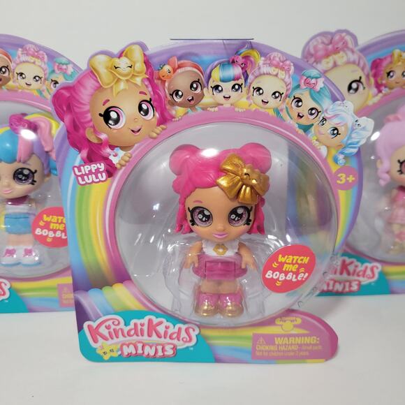 3 Kindi Kids Minis Lippy Lulu, Rainbow Kate, and Pirouetta Sealed Toys New - Picture 2 of 6